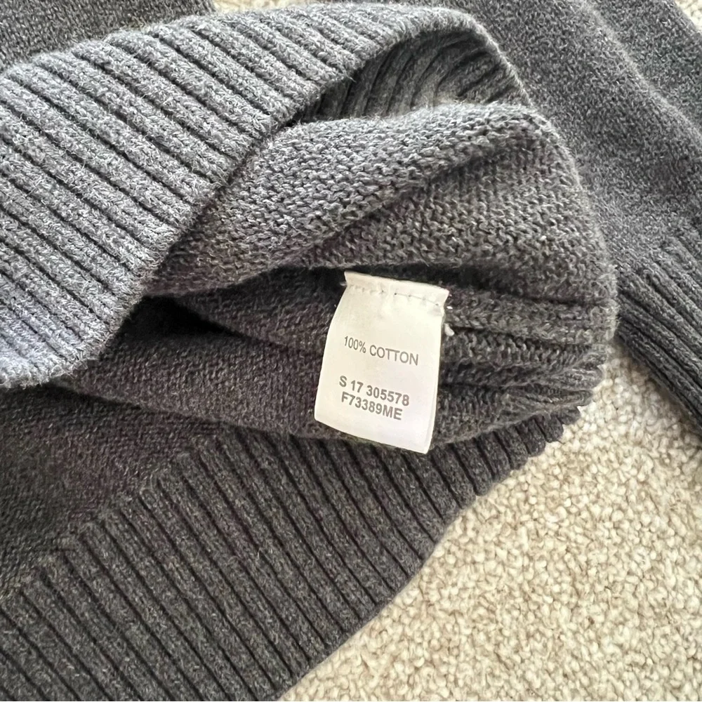 Vintage Weatherproof 100% Cotton Two-Tone Gray Moose Pattern Sweater - Picture 4 of 9